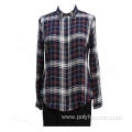 Ladies Long Sleeves Handworking Beads Casual Shirt